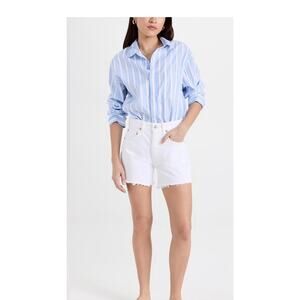 Citizens of Humanity NWT Annabelle Relaxed Vintage White Denim Cutoff Shorts 27